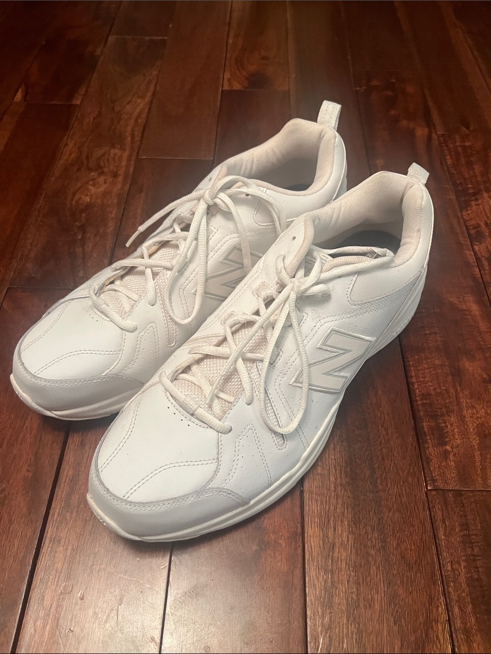 New Balance Men's White Athletic Sneakers